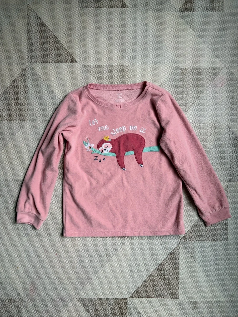 Carter’s Sloth Fleece Pajamas Top (7)